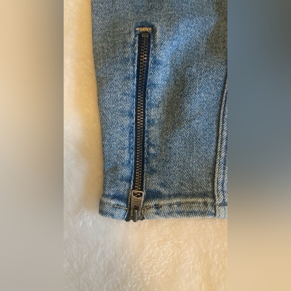 All Saints skinny Grace zip Jeans 24 - Picture 5 of 8